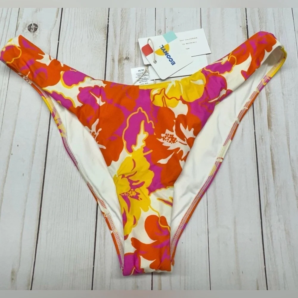 L*Space Prince Bikini Top & Rocky Bottom Classic Tropical Swimwear Set Medium